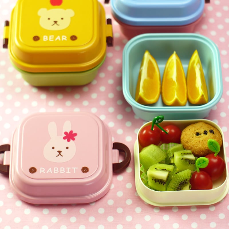 Kid's Cartoon Healthy Plastic Lunch Box