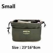 canvas travel cosmetic organizer, view 4 - MRSLM