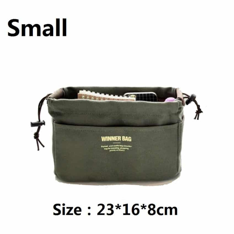 canvas travel cosmetic organizer, view 4 - MRSLM