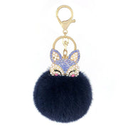 fox fur ball keychain, view 11 - MRSLM
