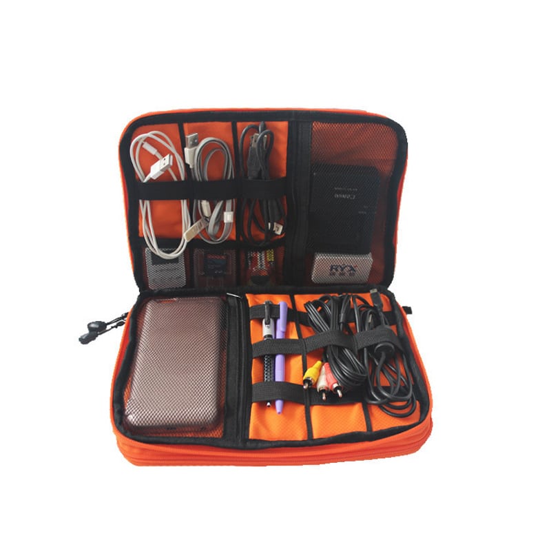 nylon travel gadget bag, view 11 - MRSLM