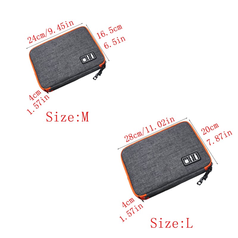 nylon travel gadget bag, view 7 - MRSLM