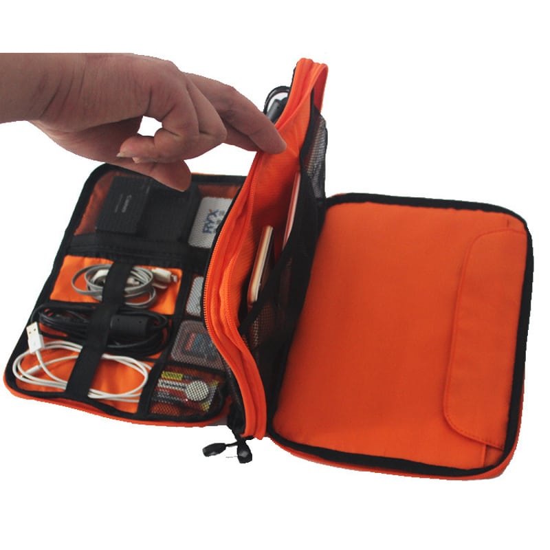 nylon travel gadget bag, view 8 - MRSLM
