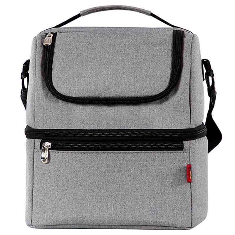 insulated shoulder lunch bag, view 6 - MRSLM