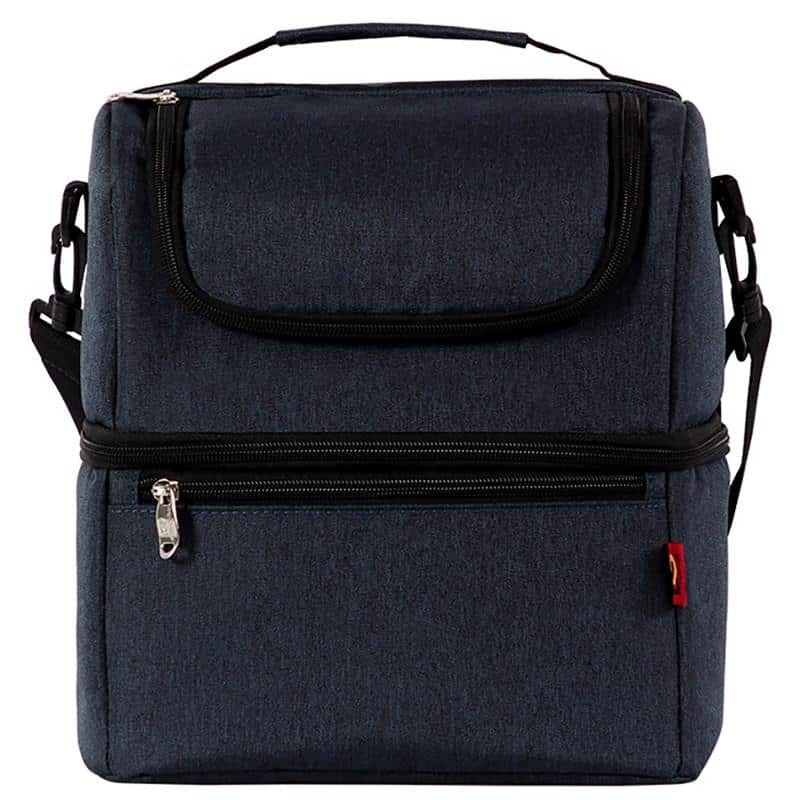insulated shoulder lunch bag, view 7 - MRSLM