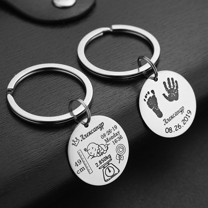 personalized metal keychain, view 8 - MRSLM
