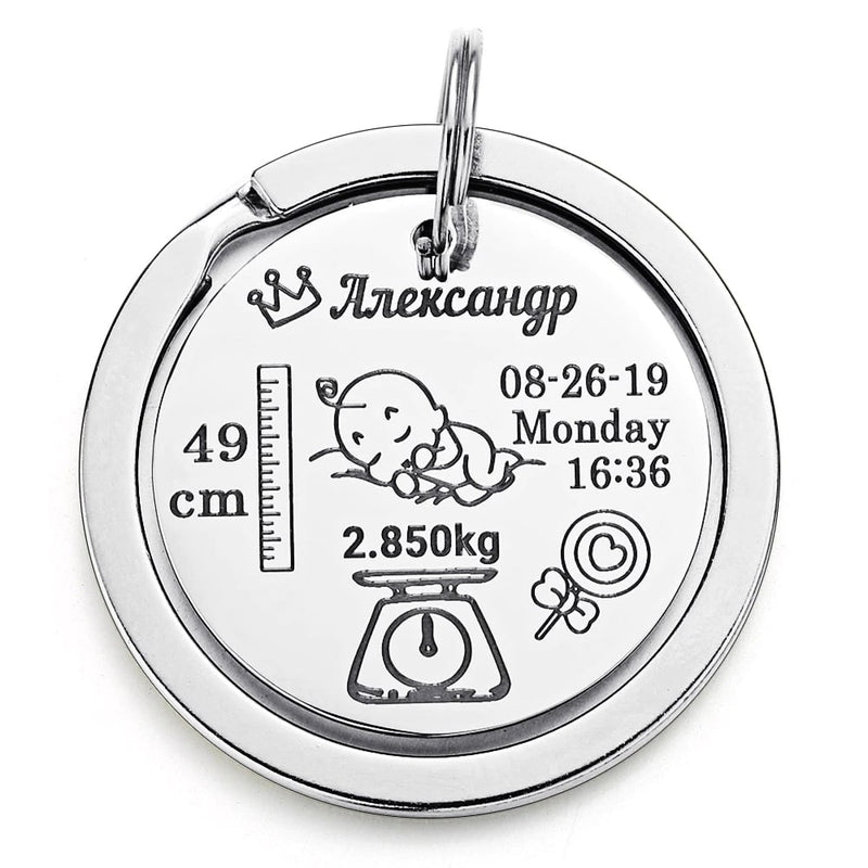 personalized metal keychain - MRSLM