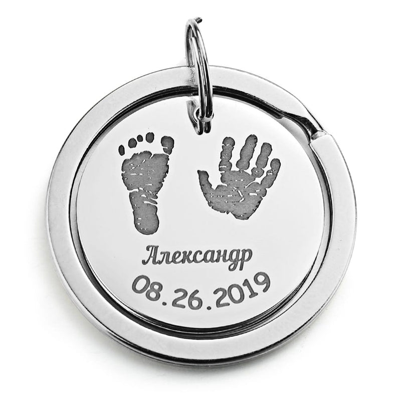 personalized metal keychain, view 5 - MRSLM