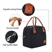 simple black cooler lunch bag, view 9 - MRSLM