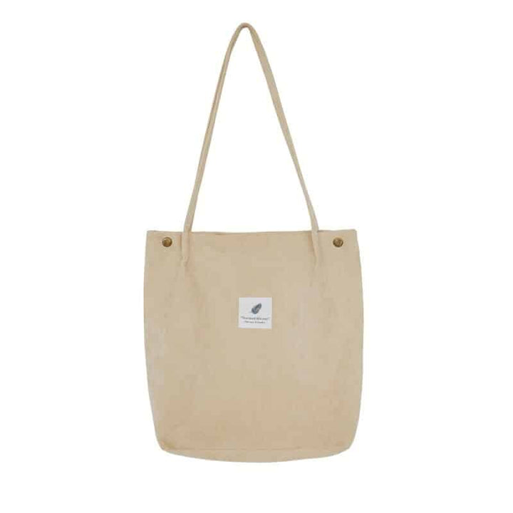 Women's Minimalist Style Velvet Shopper Bag