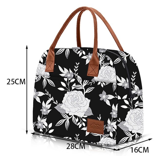 simple black cooler lunch bag, view 2 - MRSLM