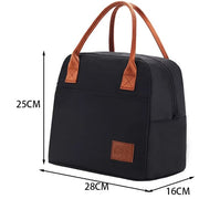 simple black cooler lunch bag, view 5 - MRSLM