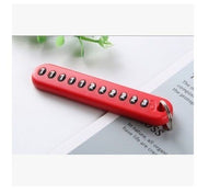 Braided phone number key chain, view 2 - MRSLM