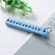 Braided phone number key chain, view 8 - MRSLM