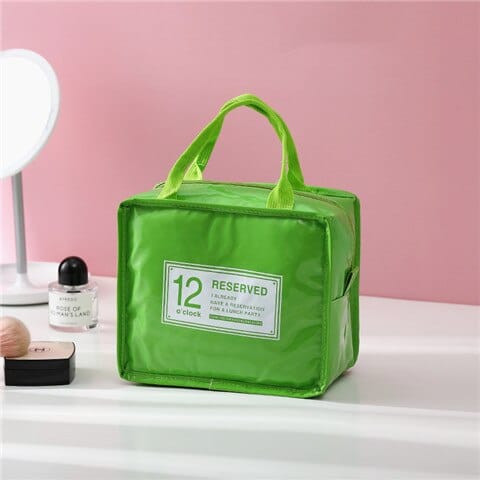 insulated PU leather lunch bag, view 2 - MRSLM