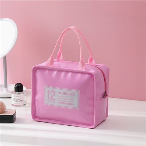insulated PU leather lunch bag, view 4 - MRSLM