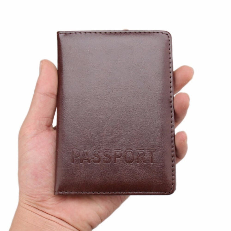 PU leather passport and card holder, view 7 - MRSLM