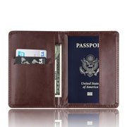 PU leather passport and card holder, view 9 - MRSLM