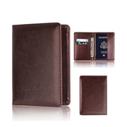 PU leather passport and card holder - MRSLM