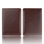 PU leather passport and card holder, view 6 - MRSLM