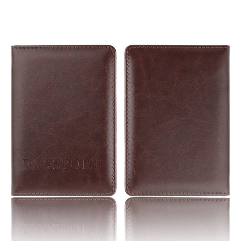 PU leather passport and card holder, view 6 - MRSLM