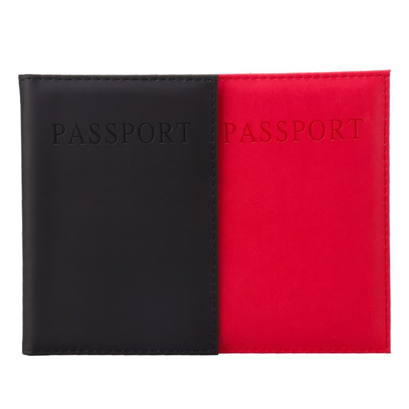 women's faux leather passport cover, view 15 - MRSLM