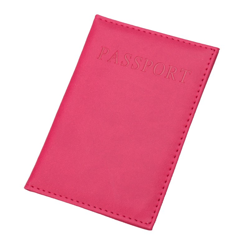 women's faux leather passport cover, view 3 - MRSLM