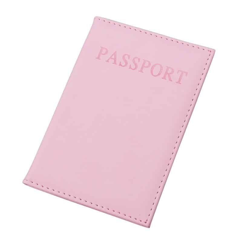 women's faux leather passport cover, view 4 - MRSLM