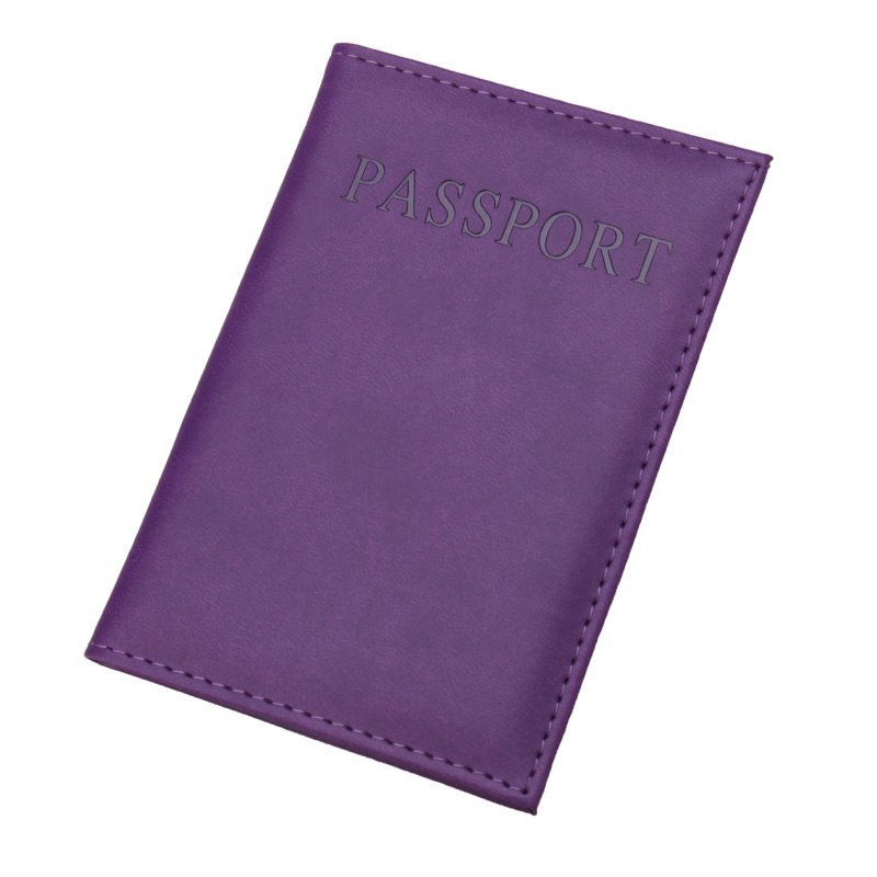 women's faux leather passport cover, view 5 - MRSLM