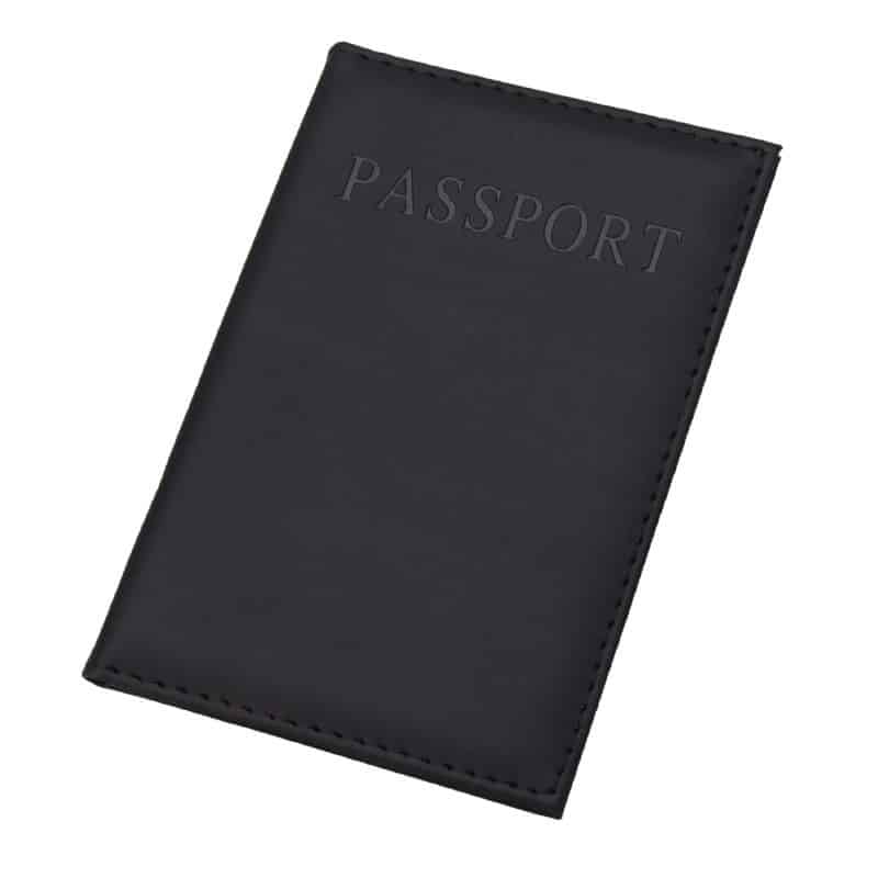 women's faux leather passport cover, view 7 - MRSLM