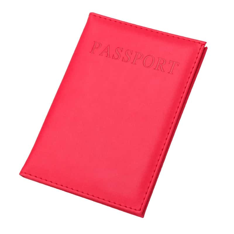 women's faux leather passport cover, view 8 - MRSLM
