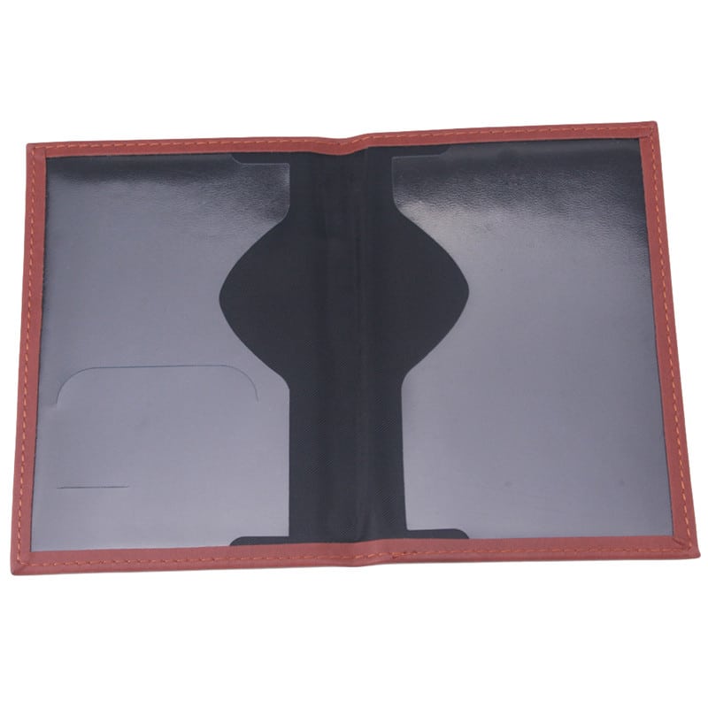 women's pu leather passport holder, view 8 - MRSLM