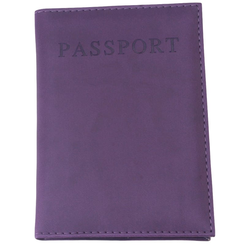 women's pu leather passport holder, view 4 - MRSLM