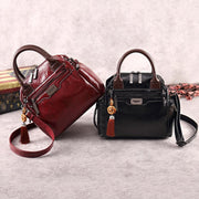 retro oil wax PU handbag - MRSLM