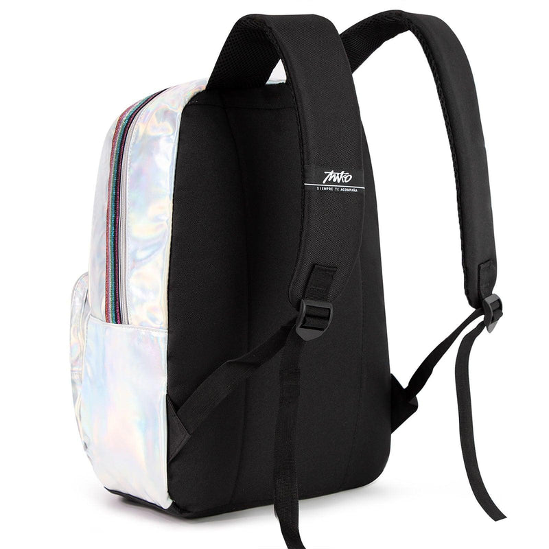 women's laser PU leather backpack, view 2 - MRSLM