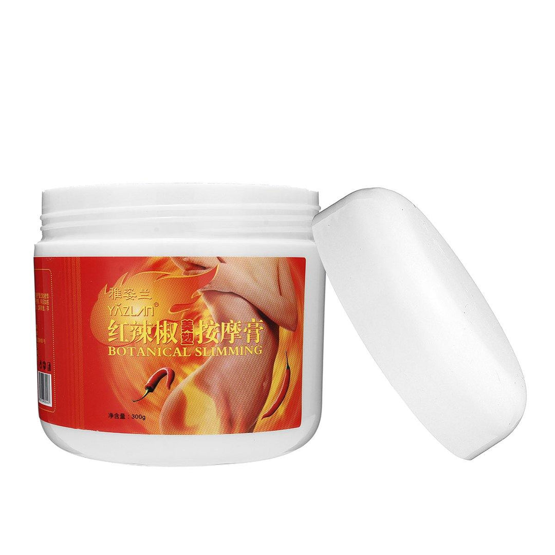 300g Red Chili Slimming Cream Portable Body Waist Slimming Fat Burner Anti-Cellulite Cream - MRSLM