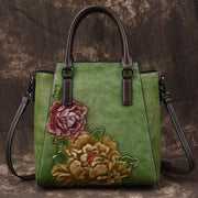 European and American Leather Retro Handbag - MRSLM