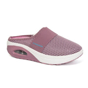 Women's thick-sole mesh wedge slippers, view 8 - MRSLM