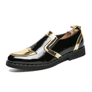 Men's casual bright PU leather shoes, view 8 - MRSLM