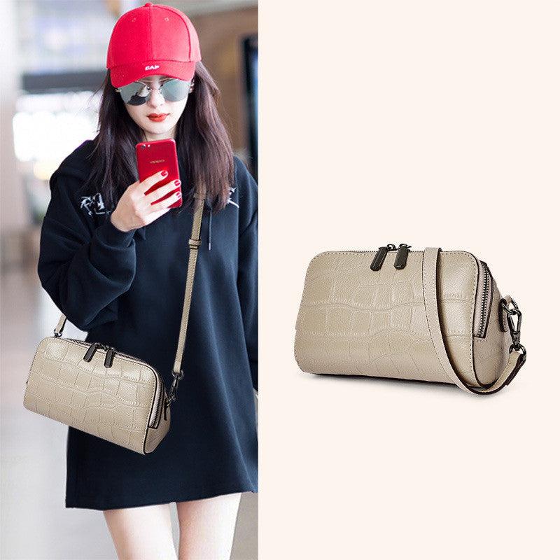 cowhide pillow shoulder bag, view 5 - MRSLM