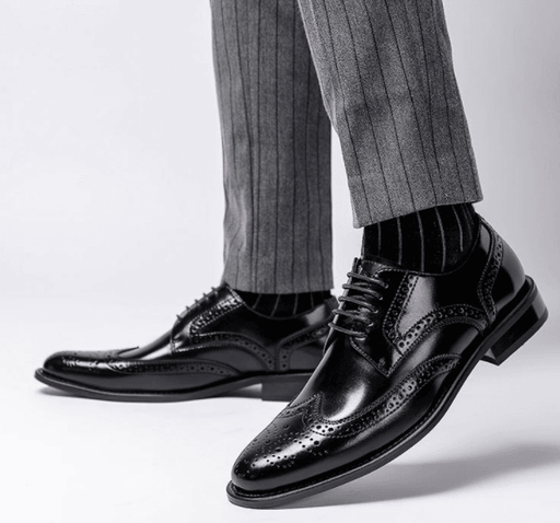 Men's British leather dress shoes - MRSLM