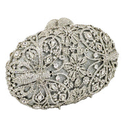 rhinestone evening clutch bag, view 4 - MRSLM