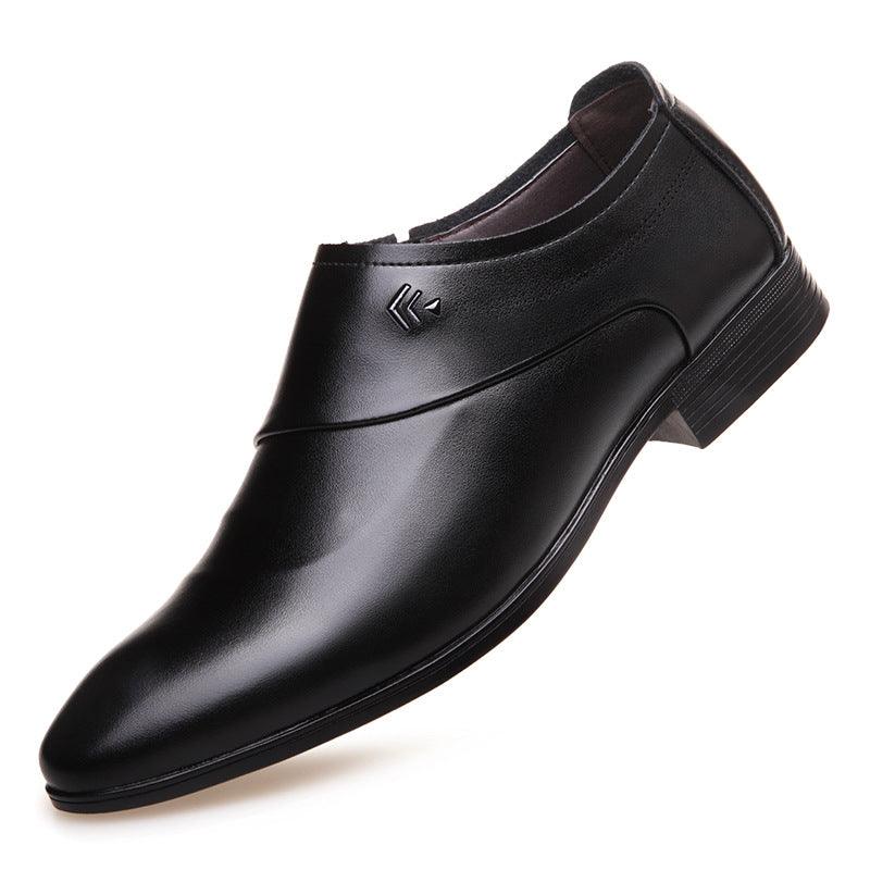 men's breathable business leather shoes, view 4 - MRSLM