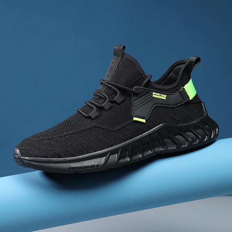 Men's flying woven mesh sports shoes, view 7 - MRSLM