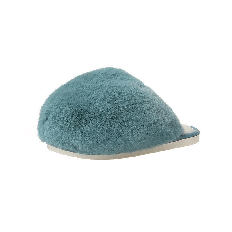 Ladies indoor plush warm slippers, view 3 - MRSLM