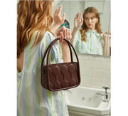 fashion retro embossed messenger bag, view 2 - MRSLM