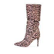 leopard print stiletto high-heeled boots, view 3 - MRSLM