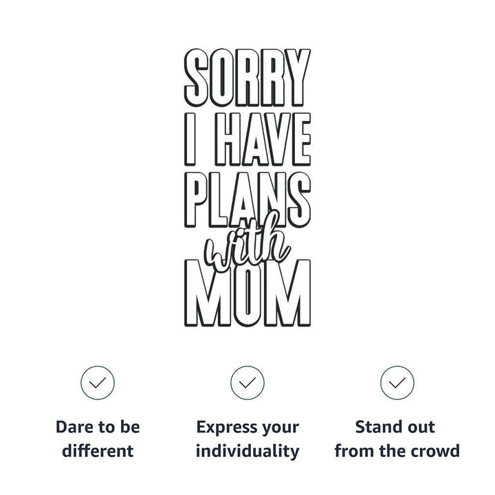 Sorry I Have Plans With Mom Toddler Denim Jacket - Cute Jean Jacket - Themed Denim Jacket for Kids - MRSLM