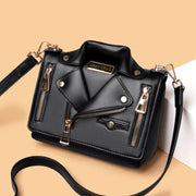 women's PU rivet messenger bag, view 4 - MRSLM