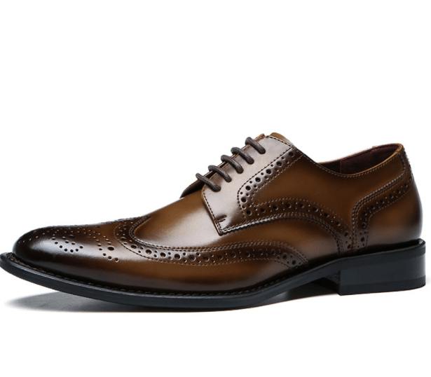 Men's British leather dress shoes, view 3 - MRSLM